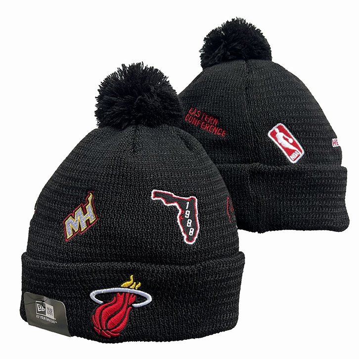 Miami Heat Knit Hats 044